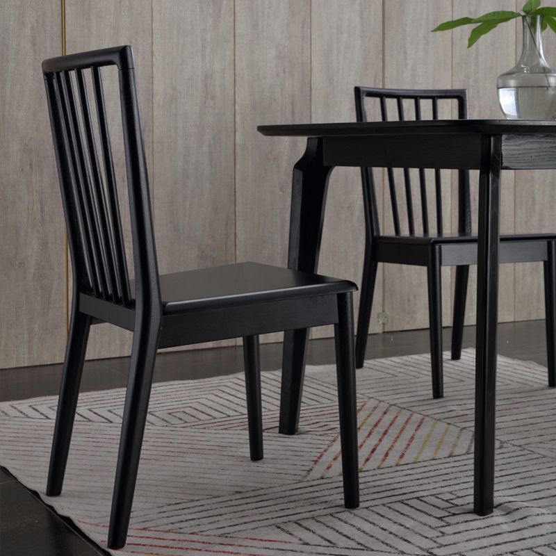 Modern Dining Side Chair 16.5'' Wide Wood Slat Back Chair for Home Use Clearhalo ' kitchen&dining_furn' 'Dining Chairs' 'Dining Tables & Seating' 'dining_chair' 'furn' 'furn_dining_chair' 'Furniture' 'furniture_dining_chair' 'Kitchen & Dining Furniture' 'kitchen' 1200x1200_7e1cc3a8-5271-46cd-964e-a04f107c2a71