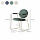 Contemporary Style Arm Chair Home Upholstered Chair with Metal Base
