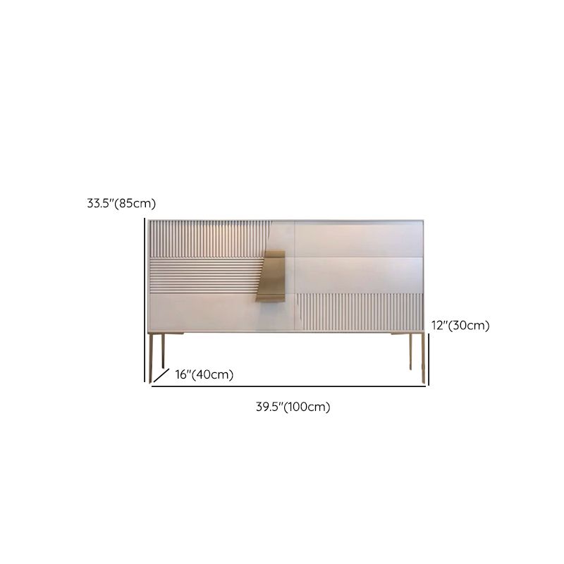 Restangle de rangement de style luxe Rectangle Armoire du buffet