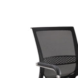 Chaise de bureau à armes fixes modernes en acier chaise de bureau de support lombaire