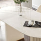Minimalist Oval Shape White Dining Table Standard Sintered Stone Dining Table for Kitchen Clearhalo ' dining_table' 'Dining Tables & Seating' 'Dining Tables' 'furn' 'furn_dining_table' 'Furniture' 'furniture_dining_table' 'Kitchen & Dining Furniture' 'kitchen&dining_furn' 'kitchen' 'kitchen_dining_table' 1200x1200_7e1e6060-d9e0-4ead-ad9c-07ff6972c00b