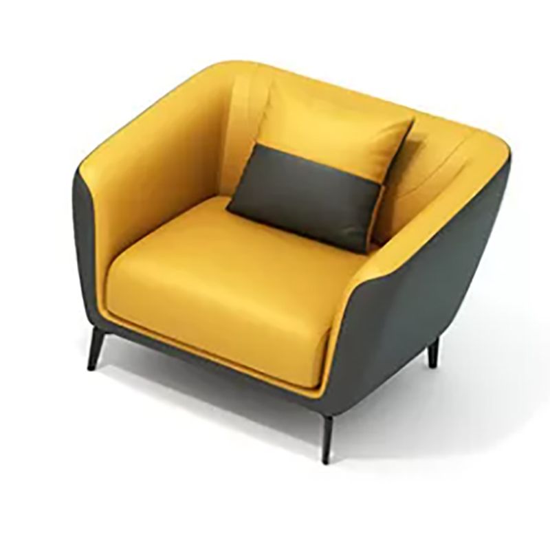 Contemporary Tight Back Tuxedo Arm Loveseat with Black Legs 68H Clearhalo 'furn' 'furn_sofas' 'Furniture' 'furniture_sofas' 'kitchen' 'kitchen_sofas' 'Living Room Furniture' 'Sofa' 'sofas' 1200x1200_7e1f57bf-4c05-42a3-8bed-c75d1bb9de87