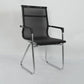 Silver Metal Modern Conference Chair Mid-Back / High Back Mesh and Leather Chair Clearhalo 'furn' 'furn_office_chair' 'Furniture' 'Office Chairs' 'Office Furniture' 'office_chair' 1200x1200_7e1fa45b-26e5-4675-aec9-8d110b20a4a6