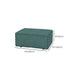 37" Wide Contemporary Sofa Leather Square Arm Green Standard Seating