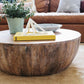 Distressed Wood Coffee Table Scandinavian 14.96" H 1 Single Cocktail Table