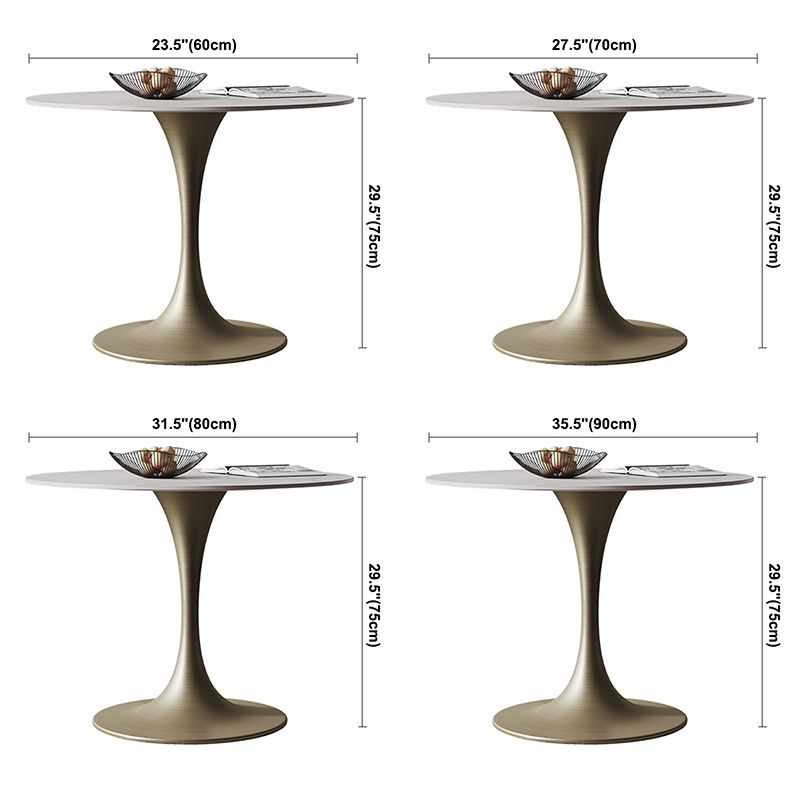 Round Tulip Base Dining Site Table Traditional Luxury Dinette Table for Home Clearhalo ' dining_table' 'Dining Tables & Seating' 'Dining Tables' 'furn' 'furn_dining_table' 'Furniture' 'furniture_dining_table' 'Kitchen & Dining Furniture' 'kitchen&dining_furn' 'kitchen' 'kitchen_dining_table' 1200x1200_7e1fc286-d7da-4c63-823c-8afdd55a9b4a