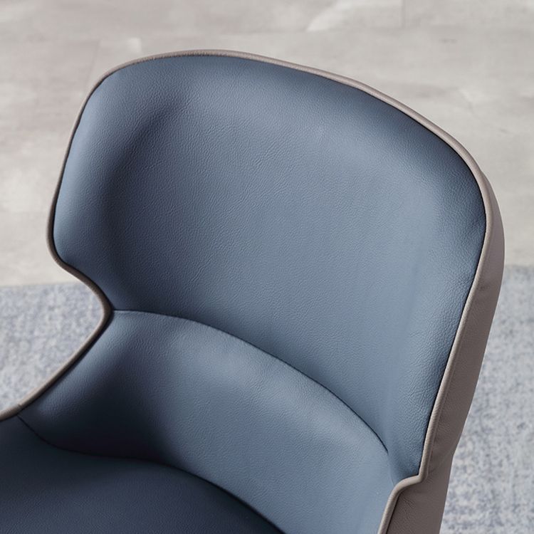 Industrial Design Wingback Parsons Chairs Leather Dining Side Chair