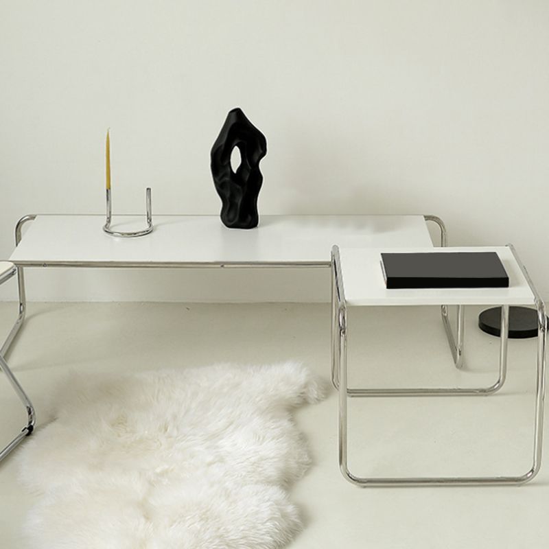 Contemporary Rectangle Solid Wood Coffee Table with Steel Sled Base Clearhalo 'Coffee & Accent Tables' 'Coffee Tables' 'coffee_tables' 'furn' 'furn_coffee_tables' 'Furniture' 'Living Room Furniture' 1200x1200_7e20e3f9-f7dd-4d69-8474-5c0dc5ad99bf