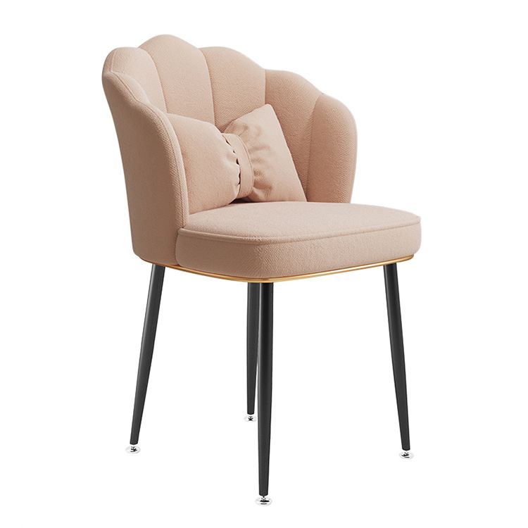 Glam Dining Room Chair 16.5'' Wide Solid Back Chair with 4 Metal Legs for Home Use Clearhalo ' kitchen&dining_furn' 'Dining Chairs' 'Dining Tables & Seating' 'dining_chair' 'furn' 'furn_dining_chair' 'Furniture' 'furniture_dining_chair' 'Kitchen & Dining Furniture' 'kitchen' 1200x1200_7e218a29-a471-4a2f-9f41-965767810e51