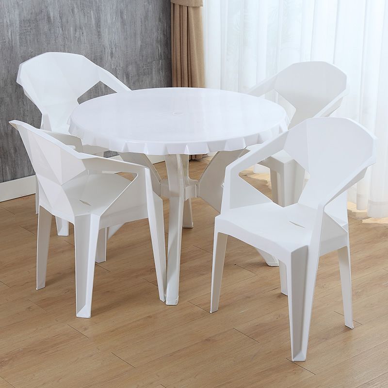 Modern Plastic Dining Arm Chairs Open Back Stacking Dining Armchairs Clearhalo ' kitchen&dining_furn' 'Dining Chairs' 'Dining Tables & Seating' 'dining_chair' 'furn' 'furn_dining_chair' 'Furniture' 'furniture_dining_chair' 'Kitchen & Dining Furniture' 'kitchen' 1200x1200_7e222921-1257-4f6a-8c99-3eeb48a6fbc5