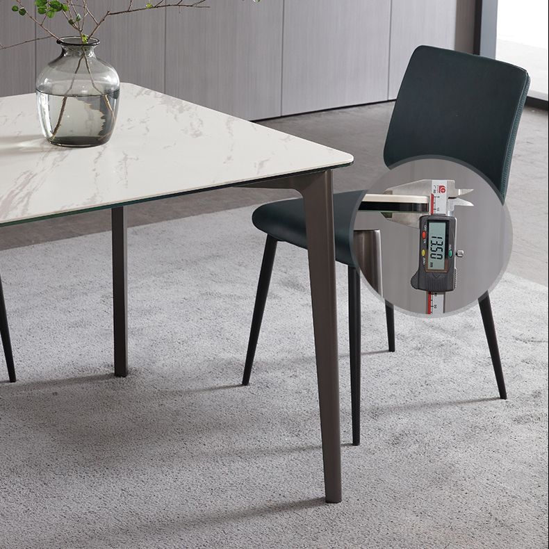 Sintered Stone Dining Table Luxury Style 4 Legs Rectangle Table for Home Clearhalo ' dining_table' 'Dining Tables & Seating' 'Dining Tables' 'furn' 'furn_dining_table' 'Furniture' 'furniture_dining_table' 'Kitchen & Dining Furniture' 'kitchen&dining_furn' 'kitchen' 'kitchen_dining_table' 1200x1200_7e222b13-a3aa-4b9e-98d4-24d063fece24