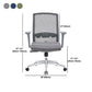 Silla de escritorio moderna con brazos fijos y ruedas Silla de oficina con respaldo medio