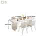 Modern Table in White for Restaurant Rectangle Table with Acrylic Base Clearhalo 'Dining Tables & Seating' 'Dining Tables' 'dining_table' 'furn' 'furn_dining_table' 'Furniture' 'furniture_dining_table' 'Kitchen & Dining Furniture' 'kitchen' 'kitchen_dining_table' 1200x1200_7e236467-a65d-4be9-bbf1-581ecbe02304