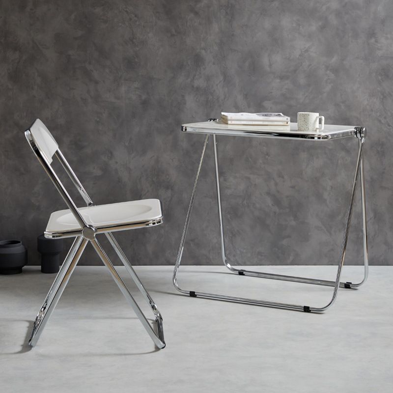 Acryl -gebogen eigentijds schrijfdesk vouwen Home Desk 25.2 "L x 19.7" W x 30.3 "H H