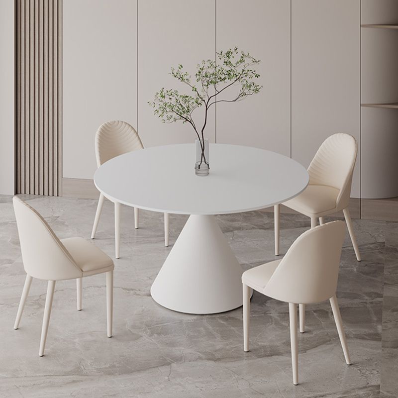 Sintered Stone Home Dining Table Modern Round Dining Room Table Clearhalo 'Dining Tables & Seating' 'Dining Tables' 'dining_table' 'furn' 'furn_dining_table' 'Furniture' 'Kitchen & Dining Furniture' 1200x1200_7e2977fd-1504-477c-9b33-2b7c53987014