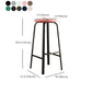 Modern Armless Backrest Counter Stool Iron Living Room Bar Stool with Cushion and Pedal Clearhalo 'Bar Furniture' 'Bar Stools' 'bar_stools' 'furn' 'furn_bar_stools' 'furniture_bar_stools' 'Kitchen & Dining Furniture' 'kitchen&dining_furn' 'kitchen' 'kitchen_furn' Furniture' 1200x1200_7e29f538-efef-4408-ad36-5b4d0f2fcfee