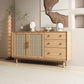 Moderne 3-lads dressoir Pine vaste houten buffetstandaard met 2 deuren