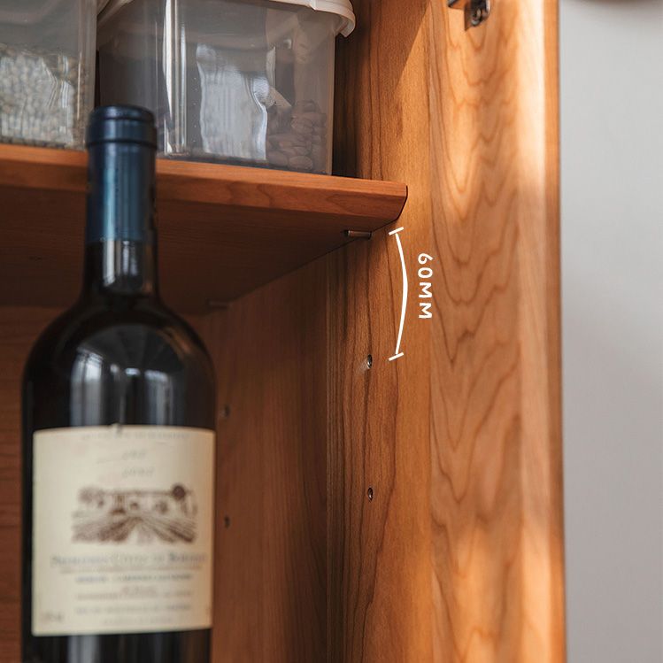 51.18 "H buffet de style contemporain Serveur de restauration en bois massif avec 2 portes