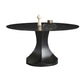 Convertible Dining Table Round Stone Dining Table with Pedestal