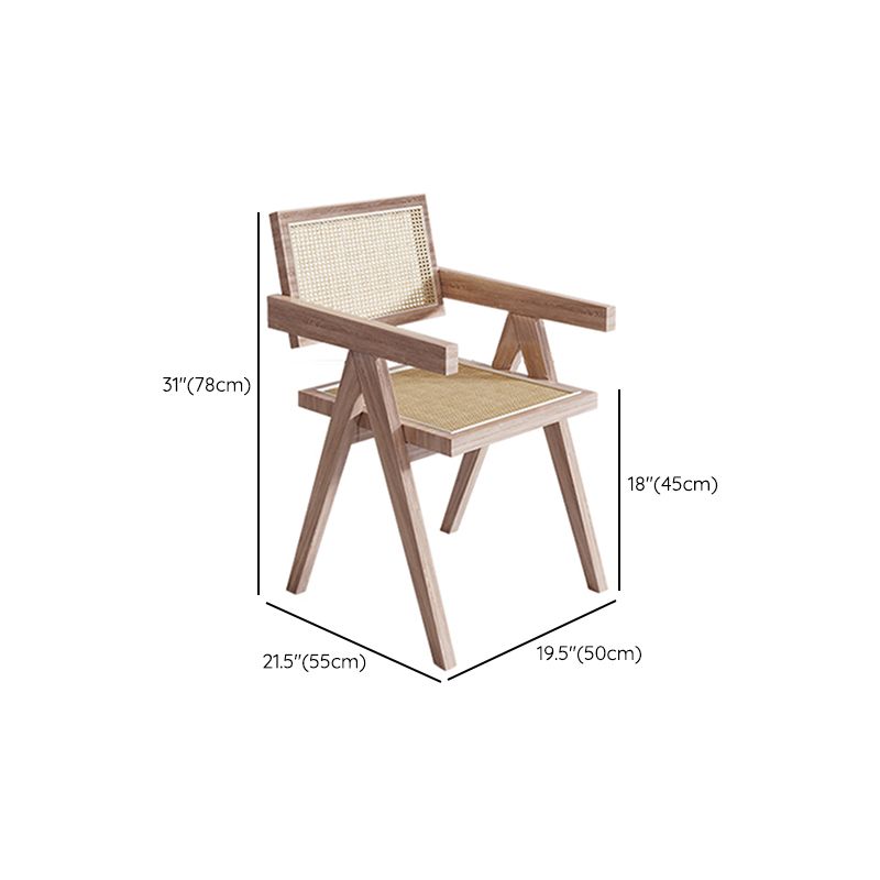 Juego de comedor de estilo moderno 1/2/3/5 PCS Mesa de comedor de madera maciza redonda con sillas sólidas