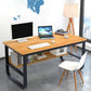 Metal and Wooden Writing Desk Industrial Rectangular Office Desk for Home Clearhalo 'furn' 'furn_office_desk' 'Furniture' 'Office Desks' 'Office Furniture' 'office_desk' 1200x1200_7e2f4a7b-05a3-4149-967a-6e90c078bd49
