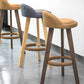 Nordic Armless Backrest Counter Stool Rubber Wood Bar Stool with Pedal Clearhalo 'Bar Furniture' 'Bar Stools' 'bar_stools' 'furn' 'furn_bar_stools' 'Furniture' 'Kitchen & Dining Furniture' 1200x1200_7e306aed-778b-4082-b986-8ead7681f592