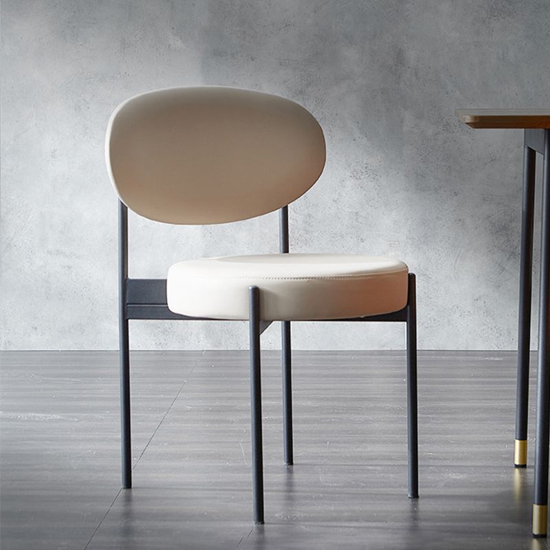 Industriële armloze eetkamerstoelen Open achterstoel