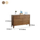 Modern Rubberwood Solid Wood Buffet Sideboard 15.7"D Dining Room Buffet Server with Drawer Clearhalo 'buffet_sideboard' 'Buffets & Sideboards' 'furn' 'furn_buffet_sideboard' 'Furniture' 'furniture_buffet_sideboard' 'Kitchen & Dining Furniture' 1200x1200_7e3405fc-bdec-4e66-adf3-3b3e5668a4fd
