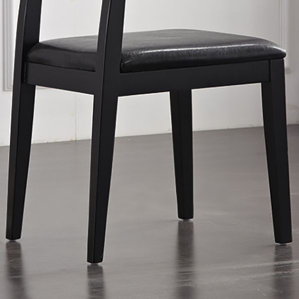 Contemporary Chairs Dining Armless Open Back Side Chairs with Wooden Legs for Kitchen Clearhalo ' kitchen&dining_furn' 'Dining Chairs' 'Dining Tables & Seating' 'dining_chair' 'furn' 'furn_dining_chair' 'Furniture' 'furniture_dining_chair' 'Kitchen & Dining Furniture' 'kitchen' 1200x1200_7e341e0e-f70e-4e98-aab0-4f2088887319