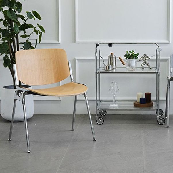 Modern Side Chair Metal Open Back Dining Room Chair for Home Clearhalo 'Dining Chairs' 'Dining Tables & Seating' 'dining_chair' 'furn' 'furn_dining_chair' 'Furniture' 'Kitchen & Dining Furniture' 1200x1200_7e34579d-a792-49b9-be91-6ced26dff5ed