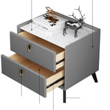 Table de nuit de table de table de table glamour avec 2 tiroirs