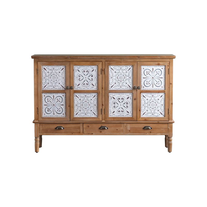 Industrial Stain Resistant Cabinet Distressed Wood Solid Wood Accent Cabinet Clearhalo 'Cabinets & Chests' 'cabinets_chests' 'furn' 'furn_cabinets_chests' 'Furniture' 'Living Room Furniture' 1200x1200_7e34f72b-3dc4-43cc-988d-49c0ad4a2a50