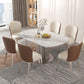 Modern Style 1/3/4/5/7/9 Pieces Dining Sintered Stone Dining Table Set with Metal Legs Clearhalo 'Dining Room Sets' 'Dining Tables & Seating' 'dining_room_set' 'furn' 'furn_dining_room_set' 'Furniture' 'furniture_dining_room_set' 'Kitchen & Dining Furniture' 'kitchen&dining_furn' 'kitchen' 1200x1200_7e35eb5f-780f-4c95-a028-3adf81098627
