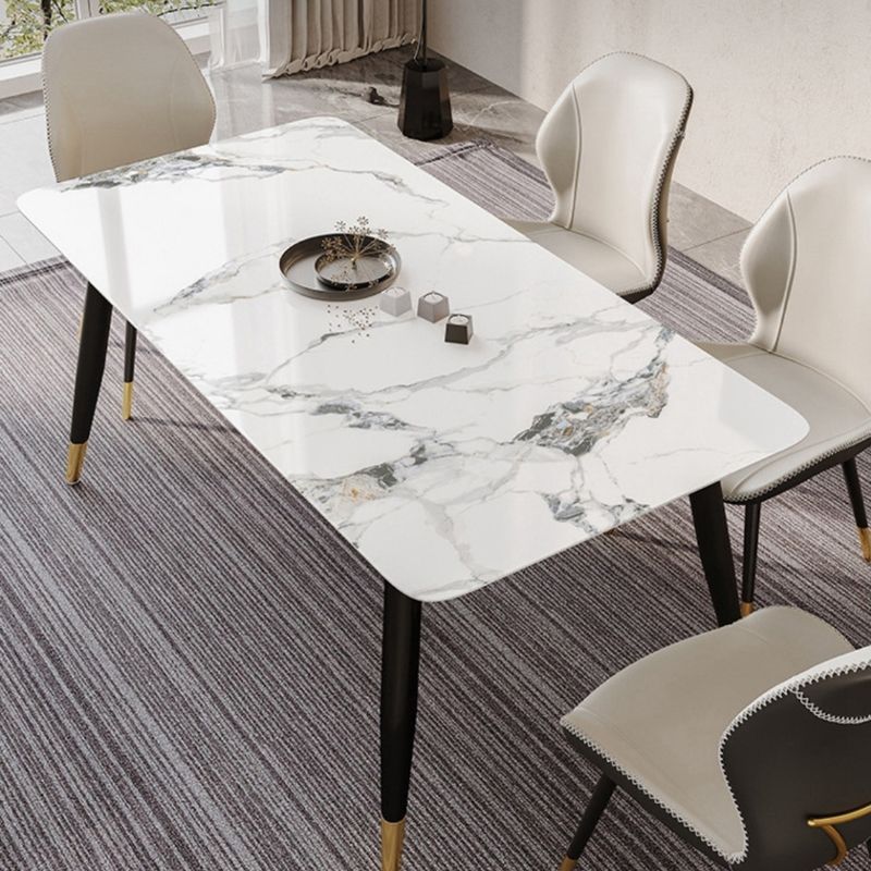 Glam Style Chair Leather Wingback Dining Chair for Kitchen Use Clearhalo 'Dining Chairs' 'Dining Tables & Seating' 'dining_chair' 'furn' 'furn_dining_chair' 'Furniture' 'Kitchen & Dining Furniture' 1200x1200_7e36a977-5402-42c2-98b0-7feecca85b78