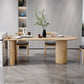 55" Irregular Shape Dining Table Wooden Island Table with 3 Legs for Restaurant Clearhalo ' dining_table' 'Dining Tables & Seating' 'Dining Tables' 'Furniture' 'furniture_dining_table' 'Kitchen & Dining Furniture' 'kitchen&dining_furn' 'kitchen' 'kitchen_dining_table' 1200x1200_7e389954-13c8-460c-abbc-3015681c5560