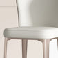 Contemporary Upholstered Dining Chairs Kitchen Dining Armless Chair in White