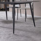 Modern Black 1/4/5/7 Pieces Dining Set Rectangle Legs Stone Indoor Dinette Set Clearhalo 'Dining Room Sets' 'Dining Tables & Seating' 'dining_room_set' 'furn' 'furn_dining_room_set' 'Furniture' 'Kitchen & Dining Furniture' 1200x1200_7e39fc48-7ded-47ab-a339-1e10e08cb231