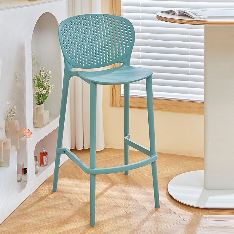 Scandinavian Matte Finish Milk Tea Shop Stool Plastic Footrest Barstool Clearhalo 'Bar Furniture' 'Bar Stools' 'bar_stools' 'furn' 'furn_bar_stools' 'Furniture' 'furniture_bar_stools' 'Kitchen & Dining Furniture' 1200x1200_7e3ab8ec-0d6e-48e1-848f-d277b29c1338