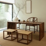 Solid Wood Dining Table Brown Dining Table for Kitchen Dining Room Clearhalo 'Dining Tables & Seating' 'Dining Tables' 'dining_table' 'furn' 'furn_dining_table' 'Furniture' 'Kitchen & Dining Furniture' 1200x1200_7e3feaa0-5d8d-451c-a9b9-74a79c6773d5