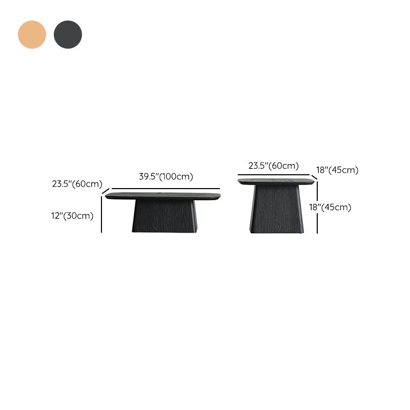 Pedestal Solid Wood Coffee Table Set Elliptical Simple Cocktail Table Clearhalo 'Coffee & Accent Tables' 'Coffee Tables' 'coffee_tables' 'furn' 'furn_coffee_tables' 'Furniture' 'Living Room Furniture' 1200x1200_7e430a30-a342-447a-8c38-96bbfcf978ad