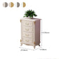 Glam Style Bedroom Storage Chest Solid Wood Lingerie Chest with Drawers