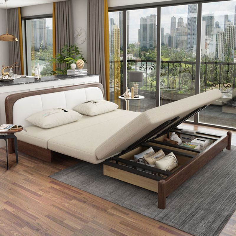 31" Wide Contemporary Futon Sofa Bed Cushion Back Futon Sleeper Sofa Clearhalo 'furn' 'furn_futons' 'Furniture' 'Futons & Daybeds' 'Futons' 'Living Room Furniture' 1200x1200_7e45d106-24d3-477f-84f0-cb9f6a57abd1