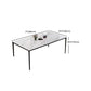 Industrial Sintered Stone Kitchen Table Rectangle Fixed Dining Room Desk Clearhalo 'Dining Tables & Seating' 'Dining Tables' 'dining_table' 'furn' 'furn_dining_table' 'Furniture' 'Kitchen & Dining Furniture' 1200x1200_7e47a3e5-c660-40f6-b68c-29a5a76d2f5c