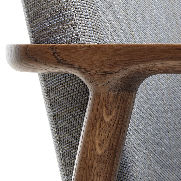 Solid Wood Arm Chair Upholstered Modern Dining Chair for Home Clearhalo 'Dining Chairs' 'Dining Tables & Seating' 'dining_chair' 'furn' 'furn_dining_chair' 'Furniture' 'Kitchen & Dining Furniture' 1200x1200_7e496019-f5a4-4859-aecf-33485249691b