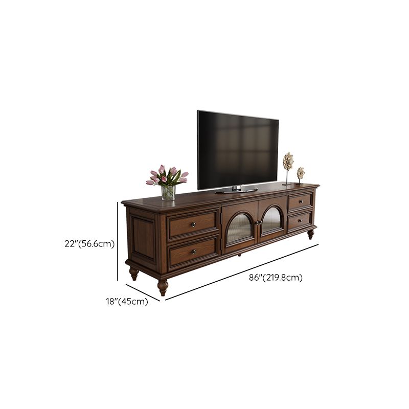 Modern TV Console Wood Media Console Enclosed Storage with Drawer for Home Clearhalo 'furn' 'furn_tv_stands_entertainment_centers' 'Furniture' 'Living Room Furniture' 'TV Stands & Entertainment Centers' 'TV Stands & Media Storage Furniture' 'tv_stands_entertainment_centers' 1200x1200_7e4a7d2b-c447-4b7b-b51f-5a43933c6662