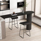 Modern Style Backless Barstool Pu Leather Counter Bar Stool with Metal Legs