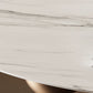 Glam Slate Pedestal Coffee Table Oval White Coffee Table Set Clearhalo 'Coffee & Accent Tables' 'Coffee Tables' 'coffee_tables' 'furn' 'furn_coffee_tables' 'Furniture' 'Living Room Furniture' 1200x1200_7e4f0851-6b5c-4bf1-9372-fbc99e94d199
