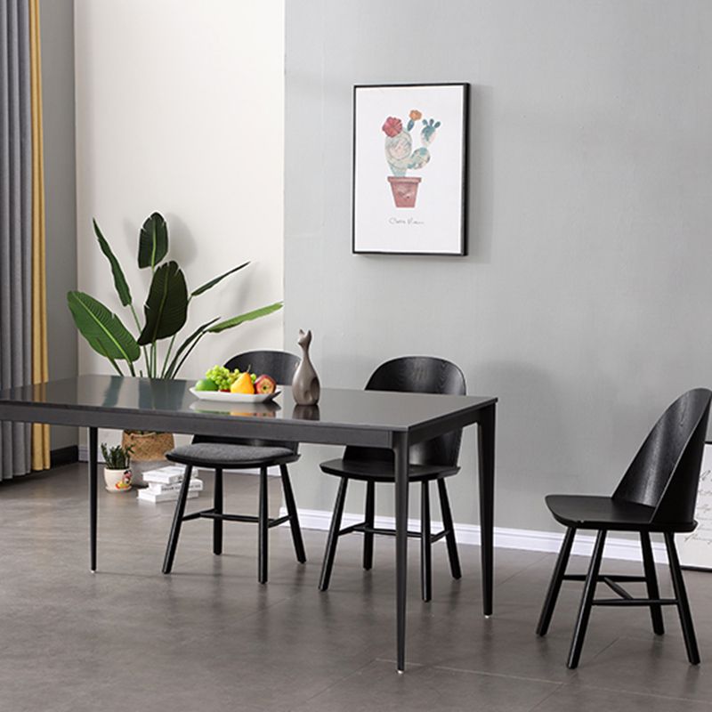 Glam Style Dining Chair Solid Wood Dining Room Side Chair with Wood Legs Clearhalo ' kitchen&dining_furn' 'Dining Chairs' 'Dining Tables & Seating' 'dining_chair' 'Furniture' 'furniture_dining_chair' 'Kitchen & Dining Furniture' 'kitchen' 1200x1200_7e50fbda-ec6e-4b2a-8ca1-534e35edb2d4