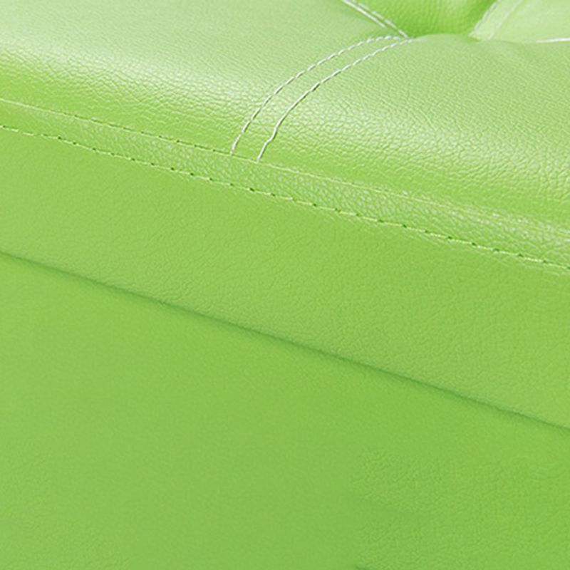 Standard contemporaneo in pelle pura a colori solidi a colore quadrato con archiviazione