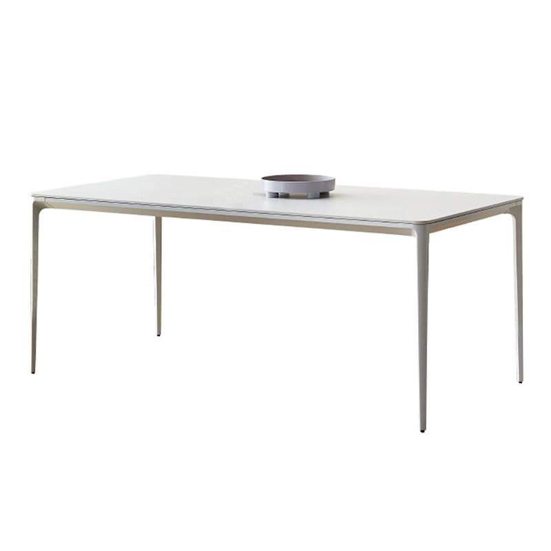 Rectángulo de diseñador 1/4/5/7 Piezas Mesa de comedor Juego de patas de interior Juego de comedor en blanco